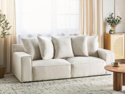 MAXISHOP Italia Collection Canapea cu 3 locuri VISKAN Chenille Alb-murdar Canapea