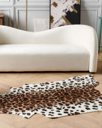 MAXISHOP Italia Collection Imitatie de piele de vaca BOGONG Maro Alb 130 x 170 cm Covor