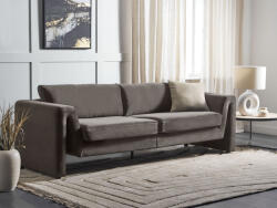 MAXISHOP Italia Collection Canapea cu 3 locuri MAUNU Catifea Gri grafit Canapea