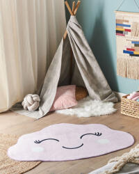 MAXISHOP Italia Collection Covor pentru copii CUMULUS Roz pastel 90 x 120 cm Covor