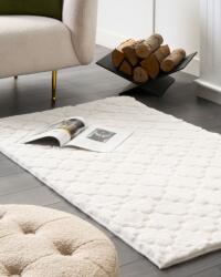 MAXISHOP Italia Collection Covor din blana sintetica GHARO Alb 80 x 150 cm Covor