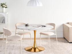 MAXISHOP Italia Collection Masa de dining BOCA Alb marmura 120 cm 120 cm
