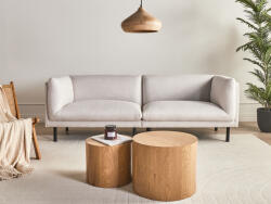 MAXISHOP Italia Collection Canapea cu 3 locuri VORGOD Bej deschis Canapea