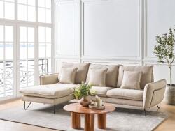 MAXISHOP Italia Collection Coltar cu 3 locuri SERSAN Chenille Bej Dreapta