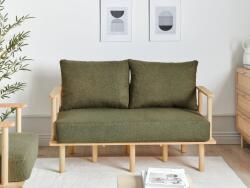 MAXISHOP Italia Collection Canapea cu 2 locuri ASKER Boucle Verde inchis Canapea