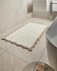 MAXISHOP Italia Collection Covoras de baie NANGAL Maro Bej 80 x 150 cm Bumbac Covor baie