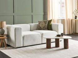 MAXISHOP Italia Collection Canapea modulara cu 2 locuri FALSTERBO Velur Alb-murdar Canapea
