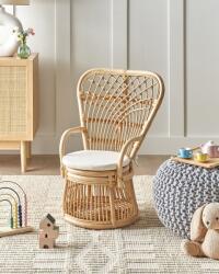 MAXISHOP Italia Collection Scaun pentru copii TEMENI Ratan Natural