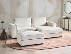 MAXISHOP Italia Collection Coltar KOLDING Boucle Bej deschis cu otoman Stanga