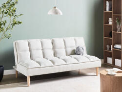 MAXISHOP Italia Collection Canapea extensibila cu 3 locuri SILJAN Alb-murdar Canapea