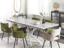 MAXISHOP Italia Collection Masa de dining extensibila MOIRA Alb 160 200 cm 90 cm