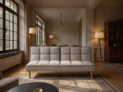 MAXISHOP Italia Collection Canapea extensibila cu 3 locuri SILJAN Gri deschis Gri Canapea
