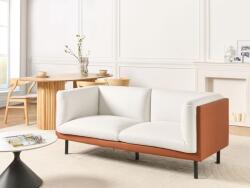 MAXISHOP Italia Collection Canapea cu 2 locuri VORGOD Alb-murdar Canapea
