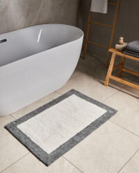 MAXISHOP Italia Collection Covoras de baie KABRI Gri Bej 60 x 90 cm Bumbac Covor baie