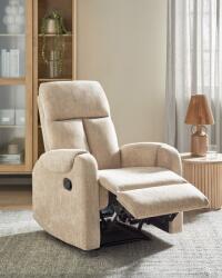 MAXISHOP Italia Collection Fotoliu cu recliner SOMERO Suport pentru picioare retractabil Bej