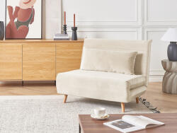 MAXISHOP Italia Collection Canapea extensibila single SETTEN Catifea Bej deschis Canapea