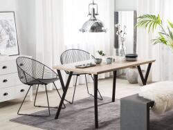 MAXISHOP Italia Collection Masa de dining BRAVO Maro deschis 140 cm 80 cm