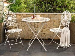 MAXISHOP Italia Collection Masa de gradina SCAFA Metal Alb Pliabil