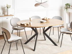 MAXISHOP Italia Collection Masa de dining extensibila CARLEA Maro deschis 120 160 cm 120 cm