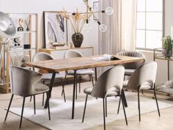 MAXISHOP Italia Collection Masa de dining extensibila HARLOW Maro inchis 140 180 cm 90 cm