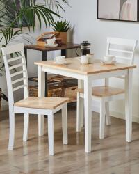 MAXISHOP Italia Collection Set de 2 scaune dining BATTERSBY Lemn Alb