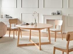 MAXISHOP Italia Collection Masa de dining WAIPORI Stejar deschis 140 cm 140 cm