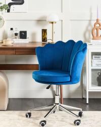 MAXISHOP Italia Collection Scaun de birou MONTICELLO Catifea Albastru