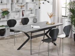 MAXISHOP Italia Collection Masa de dining extensibila BENSON Gri deschis 140 180 cm 80 cm