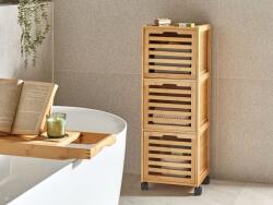 Maxishop Dulap de baie SHAWNEE Lemn de bambus 32 cm Maro deschis