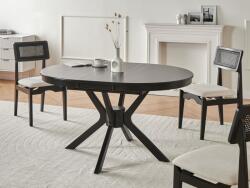 MAXISHOP Italia Collection Masa de dining extensibila TYMIS Stejar negru 107 137 cm 107 cm