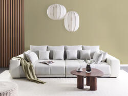 MAXISHOP Italia Collection Canapea cu 4 locuri TORPO Bej deschis Canapea