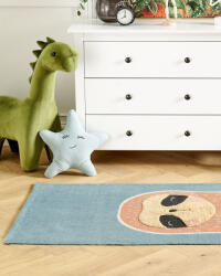 MAXISHOP Italia Collection Covor pentru copii ISAK Albastru 80 x 150 cm Bumbac Covor