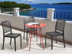 MAXISHOP Italia Collection Masa de gradina TALTAL 64 cm 64 cm Metal Rosu