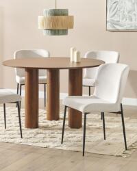 MAXISHOP Italia Collection Set de 2 scaune dining ADA Alb-murdar