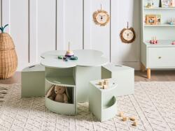 MAXISHOP Italia Collection Masa cu scaune pentru copii TIBOO Verde deschis