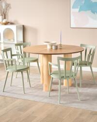 MAXISHOP Italia Collection Set de 4 scaune dining MORILL Verde deschis