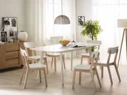 MAXISHOP Italia Collection Masa de dining extensibila SANFORD Alb 120 160 cm 80 cm