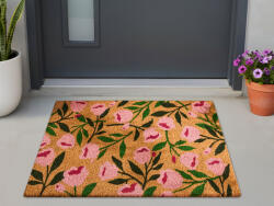 MAXISHOP Italia Collection Covor intrare MANGUAO Natural 60 x 90 cm Floare Fibra de nuca de cocos Covor