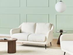 MAXISHOP Italia Collection Canapea cu 2 locuri EIBY Chenille Alb Canapea