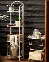 Maxishop Unitate de rafturi VALDIVIA Metal 40 cm 27 cm Alb Raft