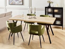 MAXISHOP Italia Collection Masa de dining ALTON Maro deschis 180 cm 90 cm
