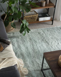 MAXISHOP Italia Collection Covor shaggy EVREN Verde menta 200 x 200 cm Covor