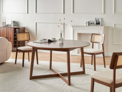 MAXISHOP Italia Collection Masa de dining WAIPORI Stejar inchis 140 cm 140 cm
