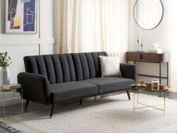 MAXISHOP Italia Collection Canapea extensibila cu 3 locuri VIMMERBY Negru Canapea