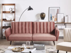 MAXISHOP Italia Collection Canapea extensibila cu 3 locuri VIMMERBY Catifea Roz Canapea