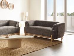 MAXISHOP Italia Collection Canapea cu 2 locuri ALNOR Chenille Maro Canapea