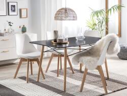MAXISHOP Italia Collection Masa de dining BIONDI Negru 140 cm 80 cm