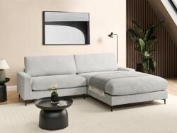 MAXISHOP Italia Collection Coltar cu 3 locuri MALOY Chenille Gri deschis Stanga