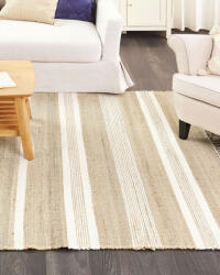 MAXISHOP Italia Collection Covor TALPUR Alb 160 x 230 cm Iuta Covor