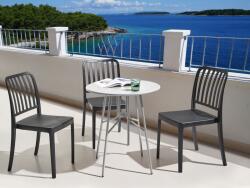 MAXISHOP Italia Collection Masa de gradina TALTAL 64 cm 64 cm Metal Gri